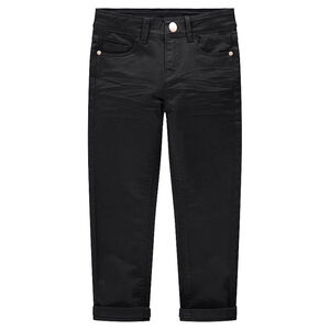 Pantalon en twill surteint effet crinkle  