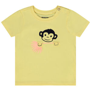 T-shirt manches courtes print ludique singe pour bébé garçon 