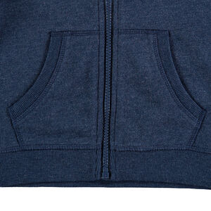 Gilet à capuche en molleton uni 