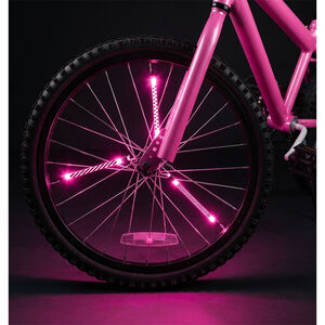 Éclairage Tube Led rayons de vélo SpinBrightz Motif Rose 