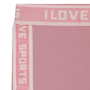 Legging de sport uni avec bandes à inscriptions en jacquard 