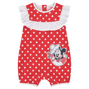 Combinaison courte à pois all-over Disney print Minnie 