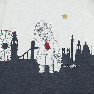 Tee-shirt en jersey slub brillant print Paddington 
