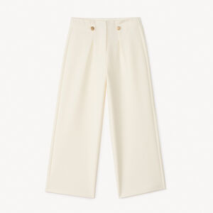 Pantalon large à pinces uni fille 