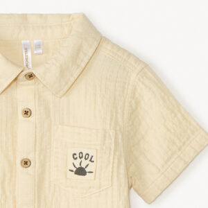 Chemise manches courtes en gaze pour bébé garçon 