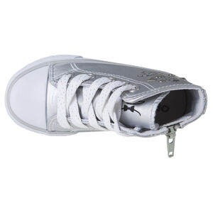 Baskets montantes à zip et lacets avec prints et rivets du 28 au 35 