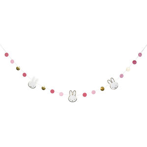 Guirlande d'anniversaire Miffy Rose 