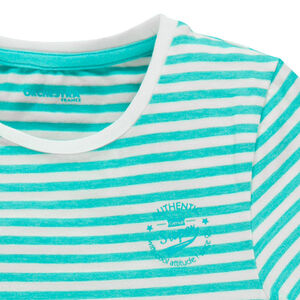 Junior - Lot de 2 tee-shirts manches courtes uni/rayé 