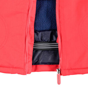 Blouson de ski doublé polaire avec fausse fourrure amovible 