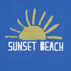 Tee-shirt manches longues en jersey avec soleil printé 