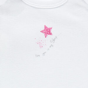 Lot de 3 bodies manches courtes ouverture adaptée à l'âge 