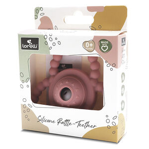 Hochet de dentition silicone Rose 