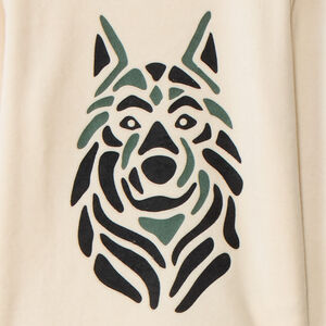 Set pyjama en velours motifs loup garçon 