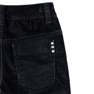 Junior - Pantalon effet used et crinkle avec zips et clous fantaisie 