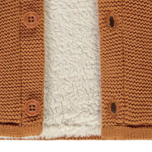 Gilet en tricot avec capuche ludique pour bébé garçon 