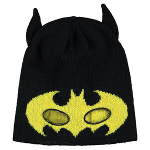 Bonnet DC Comics avec logo Batman et trous pour les yeux 