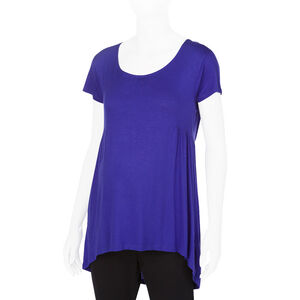 Tunique de grossesse manches courtes en slub 