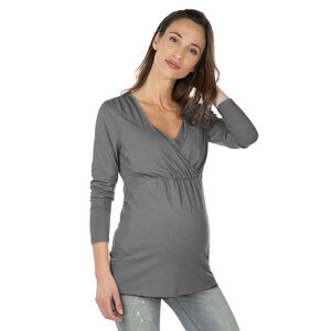 Tee-shirt manches longues de grossesse et d'allaitement 