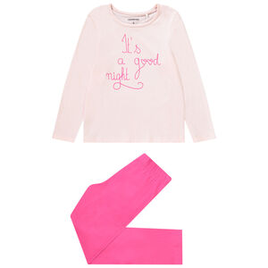 Pyjama 2 pièces en jersey avec print fantaisie fille 