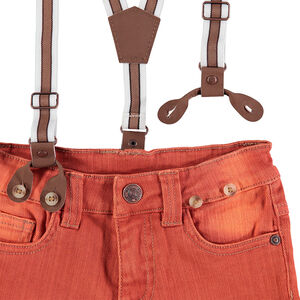 Pantalon surteint avec bretelles amovibles 