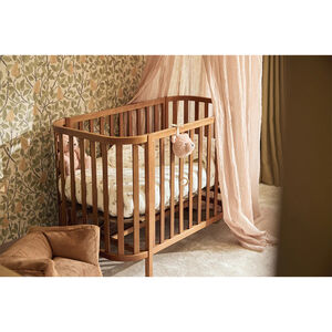 Peluche musicale en bouclettes Teddy Bear wild rose 