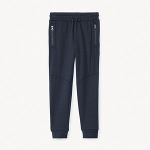 Jogging molleton uni à poches zippées garçon 