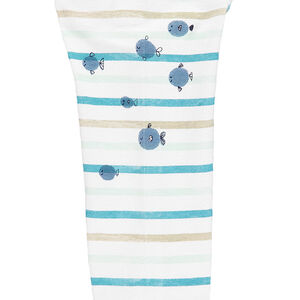 Tee-shirt manches longues en jersey avec rayures contrastées 