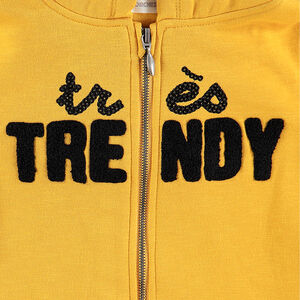 Junior - Jogging en molleton avec message en sequins et bouclette 