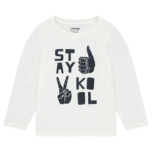 Tee-shirt manches longues avec print fantaisie 