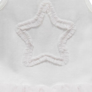 Body à fines bretelles avec volants et étoile en tulle 