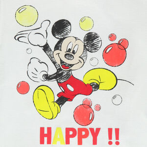 Pyjama en jersey Disney avec tee-shirt uni print Mickey 