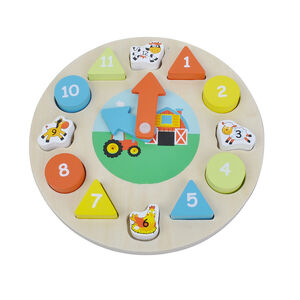 Horloge en bois - Ferme  