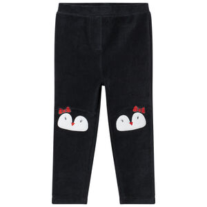 Legging en sherpa à oursons brodés 