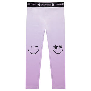 Legging effet tie and dye avec prints Smiley 