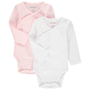 Lot de 2 bodies manches longues à micro motif jacquard 