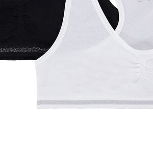 Lot de 2 brassières sans coutures unies 