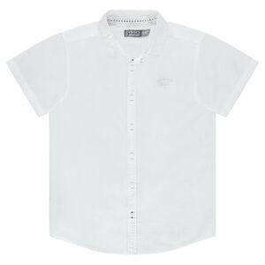 Junior - Chemise manches courtes unie  