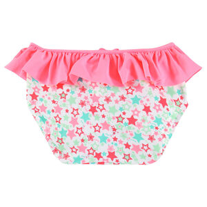 Culotte de bain à volant et imprimé étoiles 