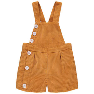 Salopette en velours côtelé à boutons 