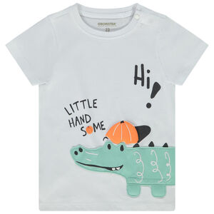 T-shirt manches courtes en jersey avec patch effet 3D ludique pour bébé garçon 