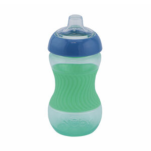 Mini tasse d'apprentissage avec grip en silicone 180 ml bleu 