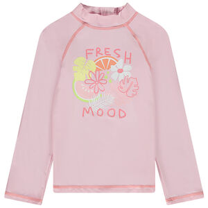 T-shirt manches longues anti-UV SPF 50+ print floral fille 