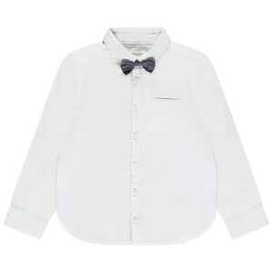 Chemise manches longues avec nœud papillon garçon 