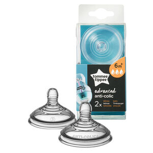 Lot de 2 tétines anti-colique avancé 6m+ - Débit rapide 