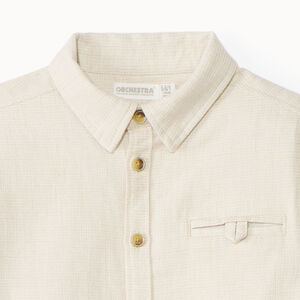 Chemise manches longues unie garçon 
