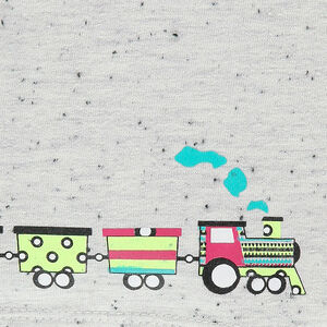 Débardeur aspect neps et imprimé façon ethnique 