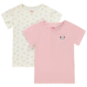 Lot de 2 maillots de corps manches courtes Minnie Disney fille 