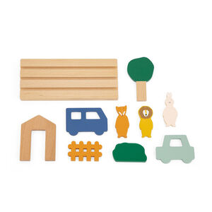 Jeu de repérage spatial en bois  