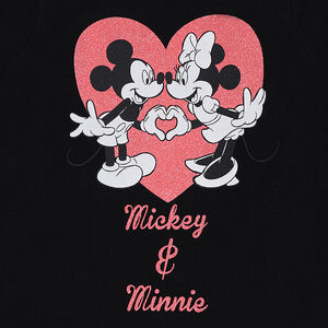 Tee-shirt manches longues en jersey Disney print Mickey et Minnie 