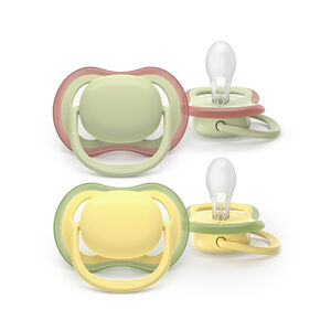 Lot de 2 sucettes silicone 18M+ Ultra Air unies 